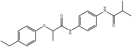 2-(4-ethylphenoxy)-N-[4-(isobutyrylamino)phenyl]propanamide Structure
