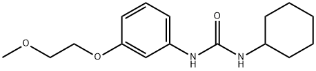 N-cyclohexyl-N'-[3-(2-methoxyethoxy)phenyl]urea Structure