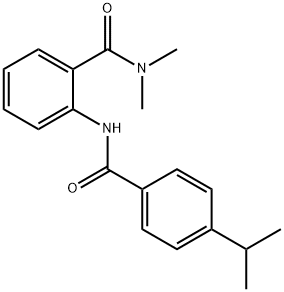 2-[(4-isopropylbenzoyl)amino]-N,N-dimethylbenzamide 구조식 이미지