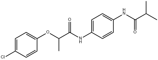 2-(4-chlorophenoxy)-N-[4-(isobutyrylamino)phenyl]propanamide Structure