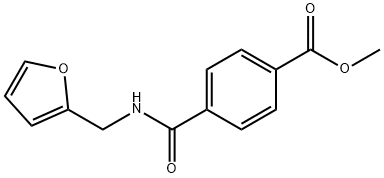 methyl 4-{[(2-furylmethyl)amino]carbonyl}benzoate 구조식 이미지