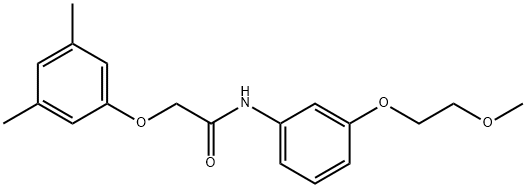 2-(3,5-dimethylphenoxy)-N-[3-(2-methoxyethoxy)phenyl]acetamide Structure