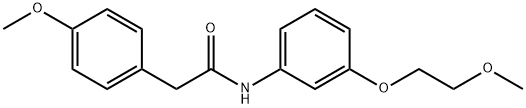 N-[3-(2-methoxyethoxy)phenyl]-2-(4-methoxyphenyl)acetamide Structure