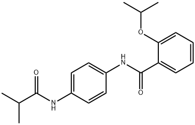 N-[4-(isobutyrylamino)phenyl]-2-isopropoxybenzamide Structure