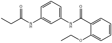 2-ethoxy-N-[3-(propionylamino)phenyl]benzamide 구조식 이미지
