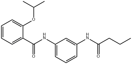 N-[3-(butyrylamino)phenyl]-2-isopropoxybenzamide 구조식 이미지