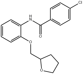 4-chloro-N-[2-(tetrahydro-2-furanylmethoxy)phenyl]benzamide Structure
