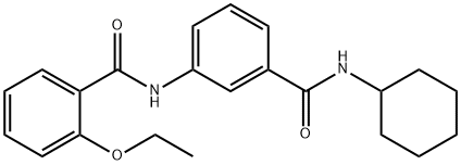 N-{3-[(cyclohexylamino)carbonyl]phenyl}-2-ethoxybenzamide Structure