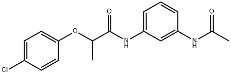 N-[3-(acetylamino)phenyl]-2-(4-chlorophenoxy)propanamide Structure