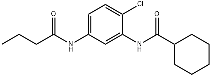 N-[5-(butyrylamino)-2-chlorophenyl]cyclohexanecarboxamide Structure