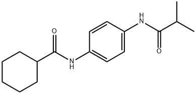 N-[4-(isobutyrylamino)phenyl]cyclohexanecarboxamide Structure