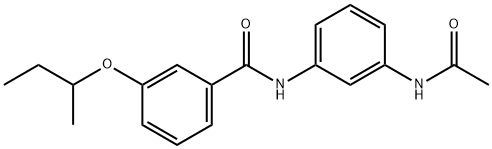 N-[3-(acetylamino)phenyl]-3-(sec-butoxy)benzamide Structure