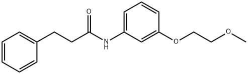 N-[3-(2-methoxyethoxy)phenyl]-3-phenylpropanamide Structure