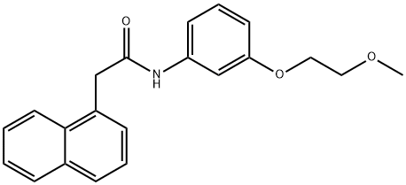 N-[3-(2-methoxyethoxy)phenyl]-2-(1-naphthyl)acetamide 구조식 이미지