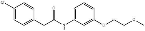 2-(4-chlorophenyl)-N-[3-(2-methoxyethoxy)phenyl]acetamide Structure