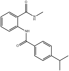 2-[(4-isopropylbenzoyl)amino]-N-methylbenzamide 구조식 이미지