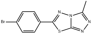 6-(4-bromophenyl)-3-methyl[1,2,4]triazolo[3,4-b][1,3,4]thiadiazole Structure