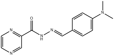 N'-[4-(dimethylamino)benzylidene]-2-pyrazinecarbohydrazide 구조식 이미지