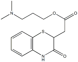 3-(dimethylamino)propyl (3-oxo-3,4-dihydro-2H-1,4-benzothiazin-2-yl)acetate 구조식 이미지