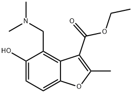 ethyl 4-[(dimethylamino)methyl]-5-hydroxy-2-methyl-1-benzofuran-3-carboxylate Structure