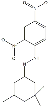 3,3,5-trimethylcyclohexanone {2,4-bisnitrophenyl}hydrazone Structure