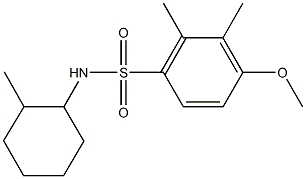 4-methoxy-2,3-dimethyl-N-(2-methylcyclohexyl)benzenesulfonamide Structure