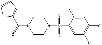 1-[(4,5-dichloro-2-methylphenyl)sulfonyl]-4-(2-furoyl)piperazine Structure