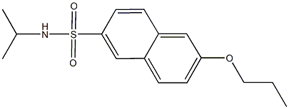 N-isopropyl-6-propoxy-2-naphthalenesulfonamide Structure