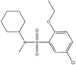 5-chloro-N-cyclohexyl-2-ethoxy-N-methylbenzenesulfonamide Structure