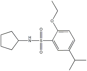 N-cyclopentyl-2-ethoxy-5-isopropylbenzenesulfonamide 구조식 이미지