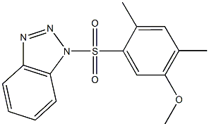 5-(1H-1,2,3-benzotriazol-1-ylsulfonyl)-2,4-dimethylphenyl methyl ether Structure