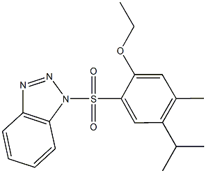 2-(1H-1,2,3-benzotriazol-1-ylsulfonyl)-4-isopropyl-5-methylphenyl ethyl ether 구조식 이미지