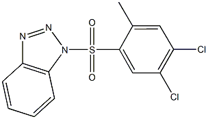 1-[(4,5-dichloro-2-methylphenyl)sulfonyl]-1H-1,2,3-benzotriazole 구조식 이미지