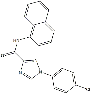 1-(4-chlorophenyl)-N-(1-naphthyl)-1H-1,2,4-triazole-3-carboxamide Structure