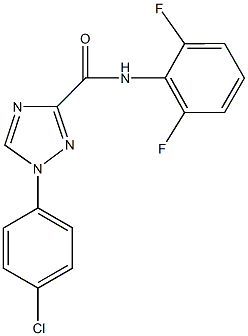 1-(4-chlorophenyl)-N-(2,6-difluorophenyl)-1H-1,2,4-triazole-3-carboxamide Structure