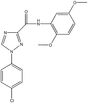 1-(4-chlorophenyl)-N-(2,5-dimethoxyphenyl)-1H-1,2,4-triazole-3-carboxamide Structure