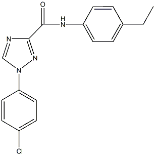 1-(4-chlorophenyl)-N-(4-ethylphenyl)-1H-1,2,4-triazole-3-carboxamide Structure
