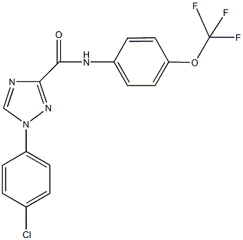 1-(4-chlorophenyl)-N-[4-(trifluoromethoxy)phenyl]-1H-1,2,4-triazole-3-carboxamide Structure