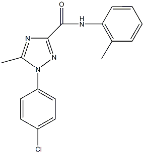 1-(4-chlorophenyl)-5-methyl-N-(2-methylphenyl)-1H-1,2,4-triazole-3-carboxamide Structure