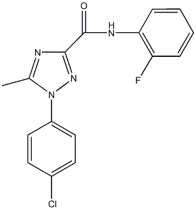 1-(4-chlorophenyl)-N-(2-fluorophenyl)-5-methyl-1H-1,2,4-triazole-3-carboxamide Structure