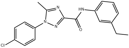 1-(4-chlorophenyl)-N-(3-ethylphenyl)-5-methyl-1H-1,2,4-triazole-3-carboxamide Structure