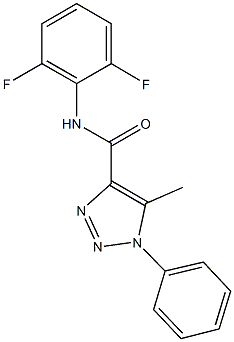 N-(2,6-difluorophenyl)-5-methyl-1-phenyl-1H-1,2,3-triazole-4-carboxamide 구조식 이미지