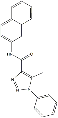 5-methyl-N-(2-naphthyl)-1-phenyl-1H-1,2,3-triazole-4-carboxamide Structure