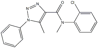 N-(2-chlorophenyl)-N,5-dimethyl-1-phenyl-1H-1,2,3-triazole-4-carboxamide Structure