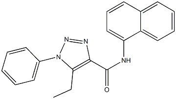 5-ethyl-N-(1-naphthyl)-1-phenyl-1H-1,2,3-triazole-4-carboxamide 구조식 이미지