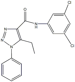 N-(3,5-dichlorophenyl)-5-ethyl-1-phenyl-1H-1,2,3-triazole-4-carboxamide 구조식 이미지