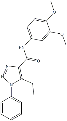 N-(3,4-dimethoxyphenyl)-5-ethyl-1-phenyl-1H-1,2,3-triazole-4-carboxamide Structure