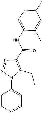 N-(2,4-dimethylphenyl)-5-ethyl-1-phenyl-1H-1,2,3-triazole-4-carboxamide 구조식 이미지