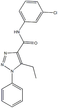 N-(3-chlorophenyl)-5-ethyl-1-phenyl-1H-1,2,3-triazole-4-carboxamide Structure