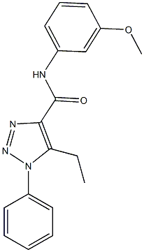 5-ethyl-N-(3-methoxyphenyl)-1-phenyl-1H-1,2,3-triazole-4-carboxamide Structure